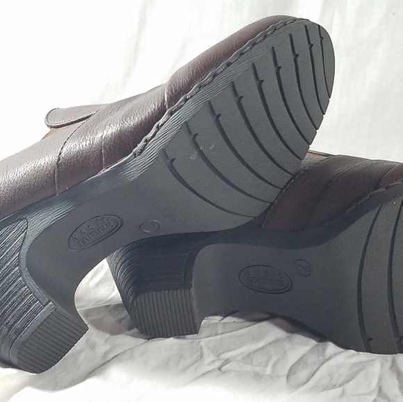 Basic Edition Mule Clog Shoes Brown Heels sz 7 M - Picture 6 of 8